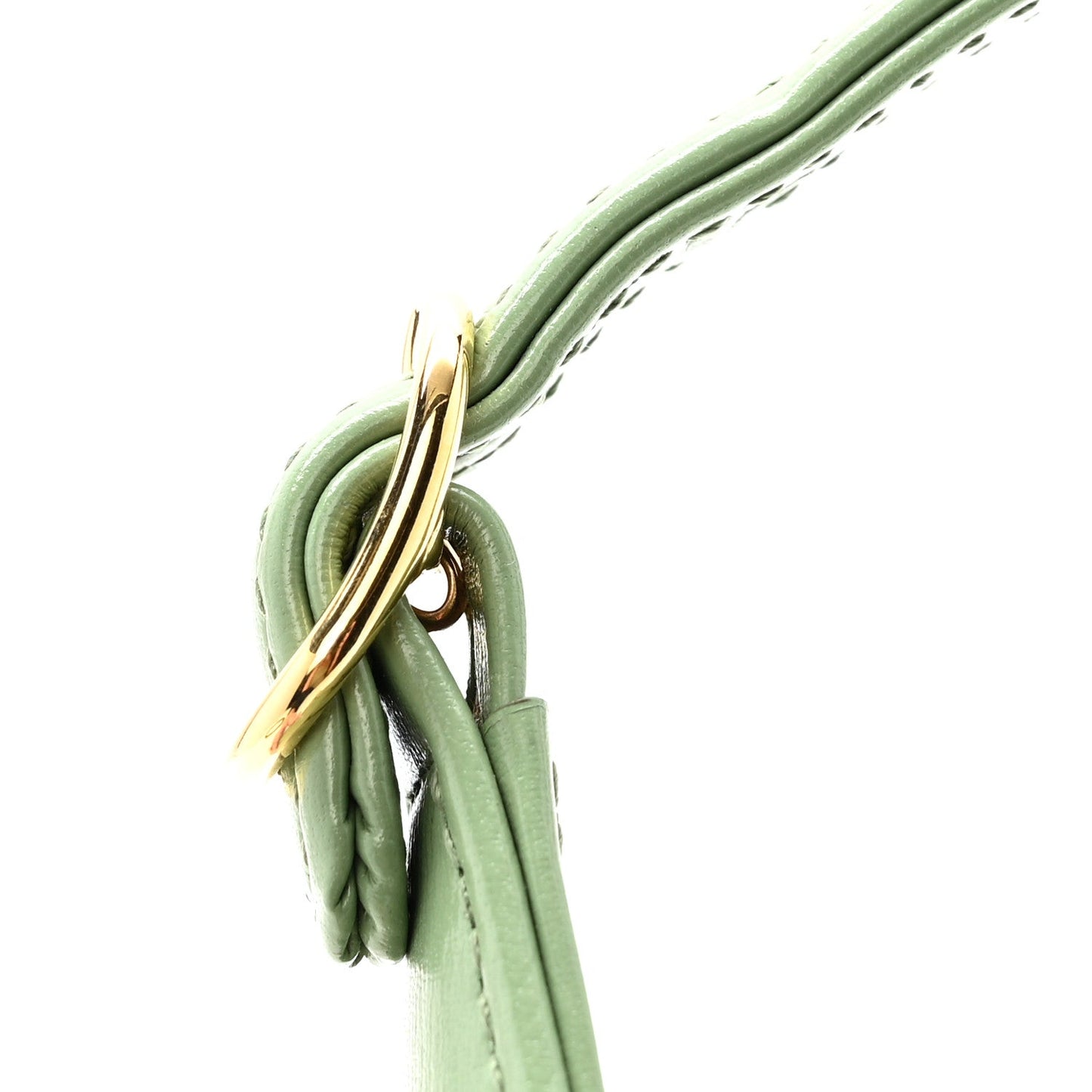 Boarded Dyana Lux Calfskin Mini Jackie 1961 Hobo Green Soil Grass