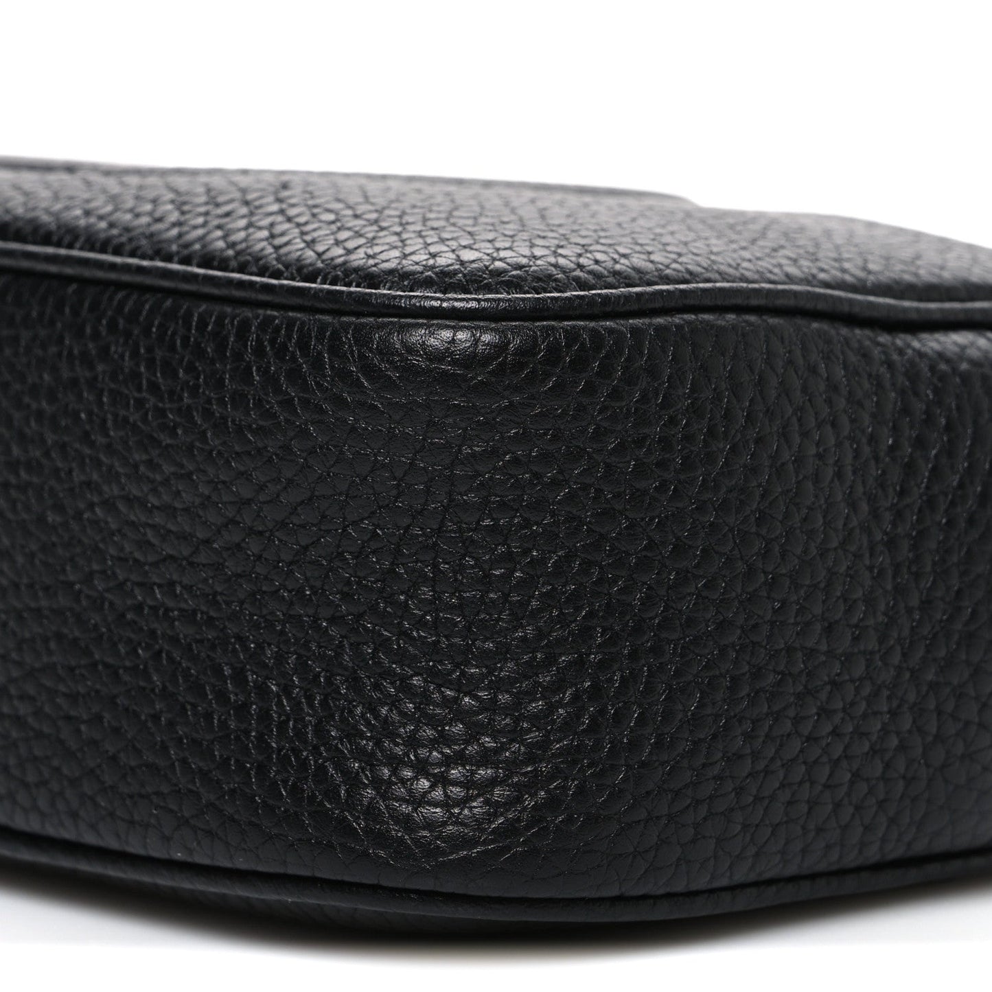 Pebbled Calfskin Mini Soho Disco Bag Black