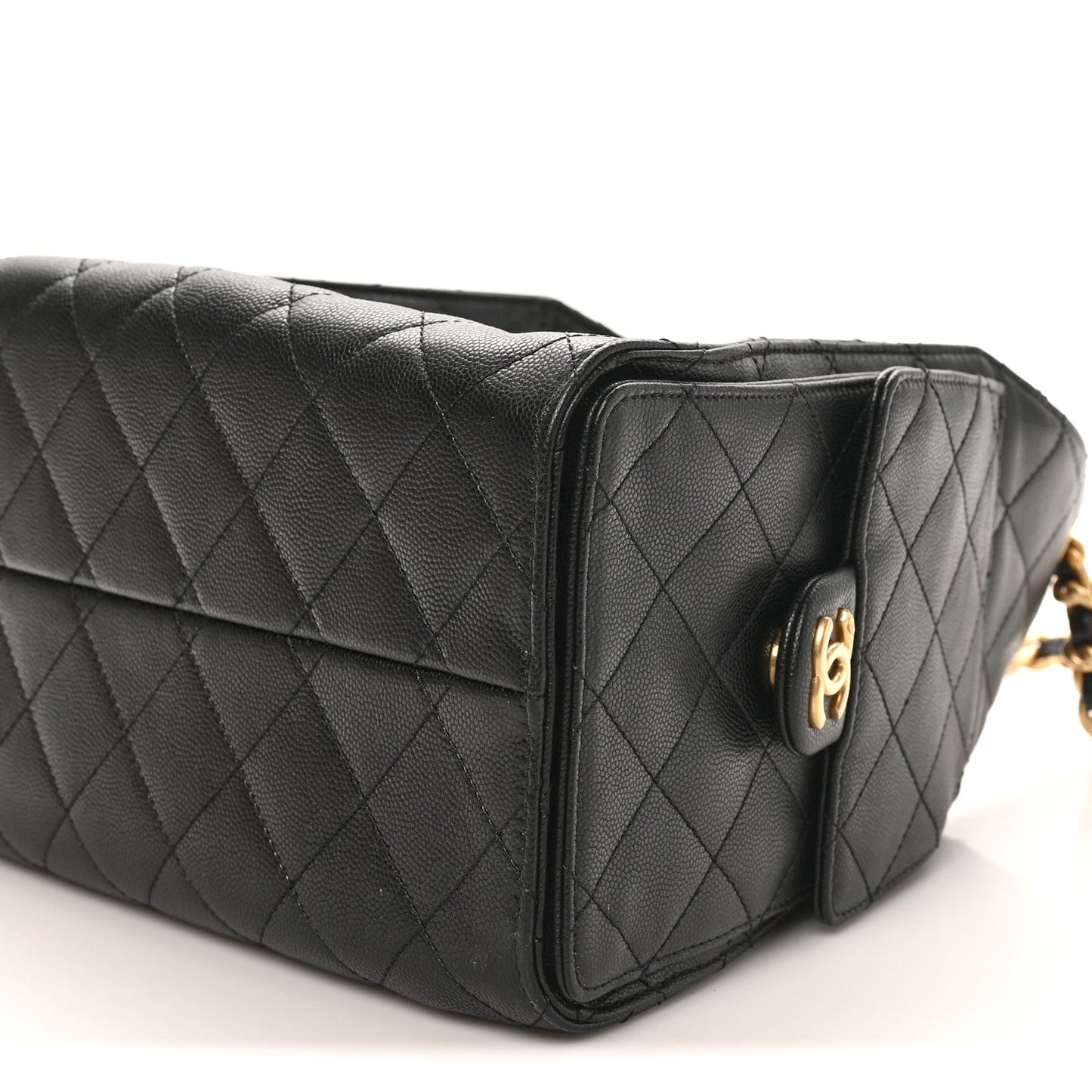 Caviar Quilted Small Chanel 25 Handbag Black