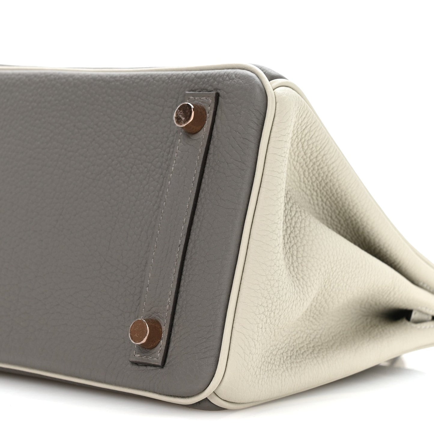 Togo Horseshoe Birkin 25 Gris Tourterelle Gris Perle
