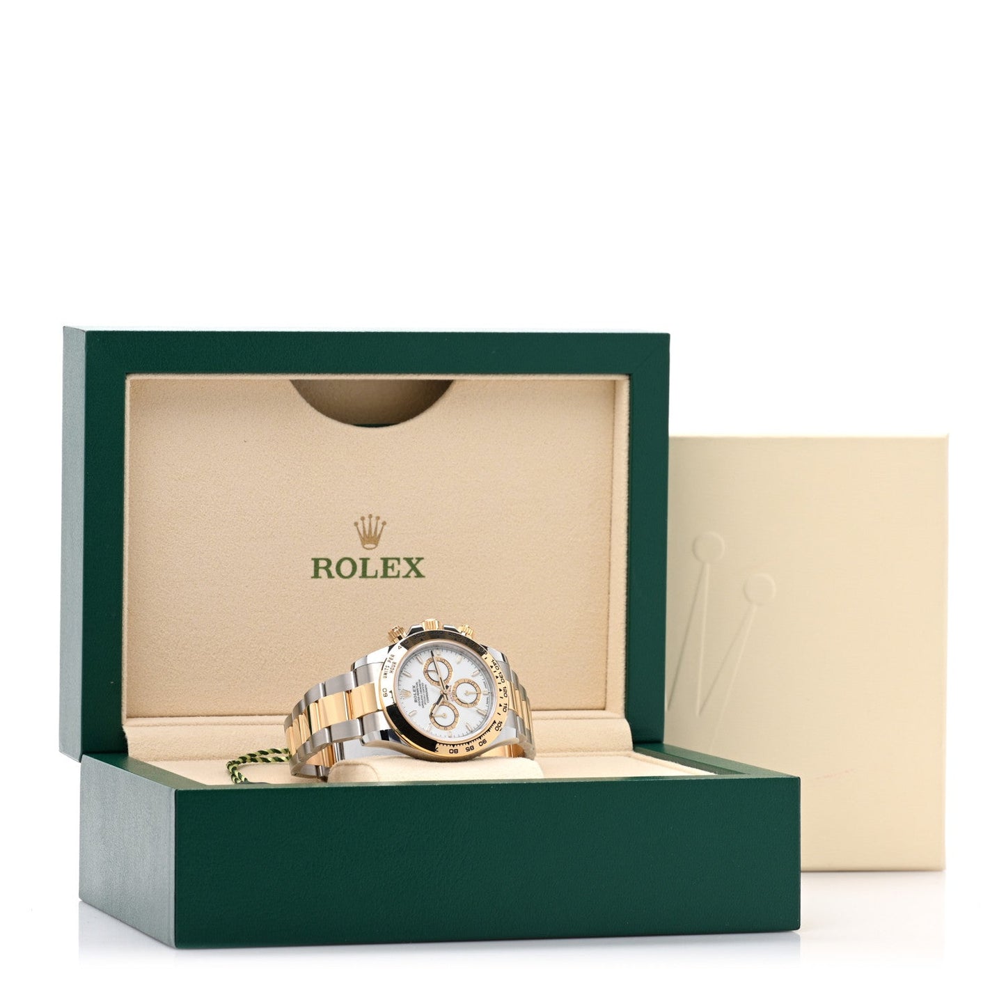 Stainless Steel 18K Yellow Gold 40mm Oyster Perpetual Cosmograph Daytona Watch White 126503