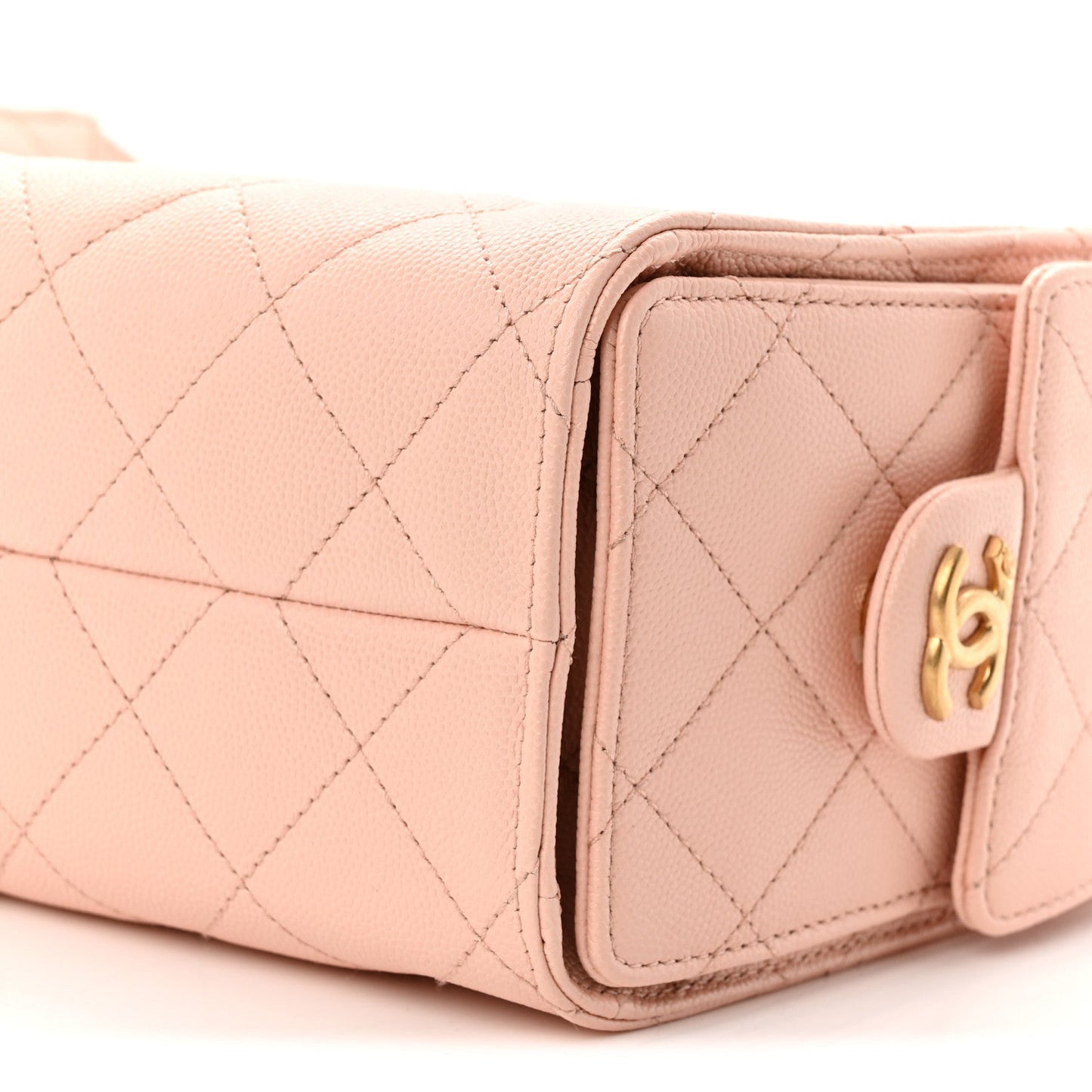 Caviar Quilted Mini Chanel 25 Handbag Light Pink