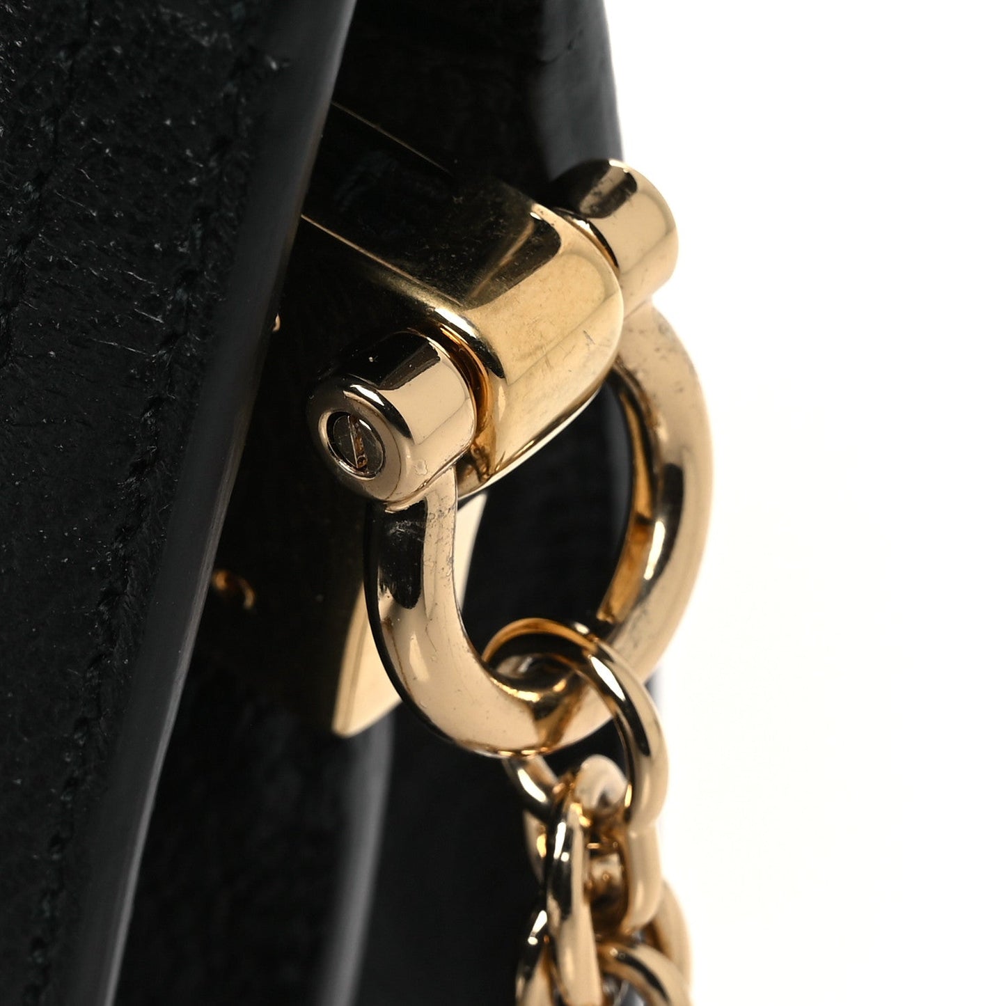 Calfskin GG Web Small Ophidia Chain Shoulder Bag Black