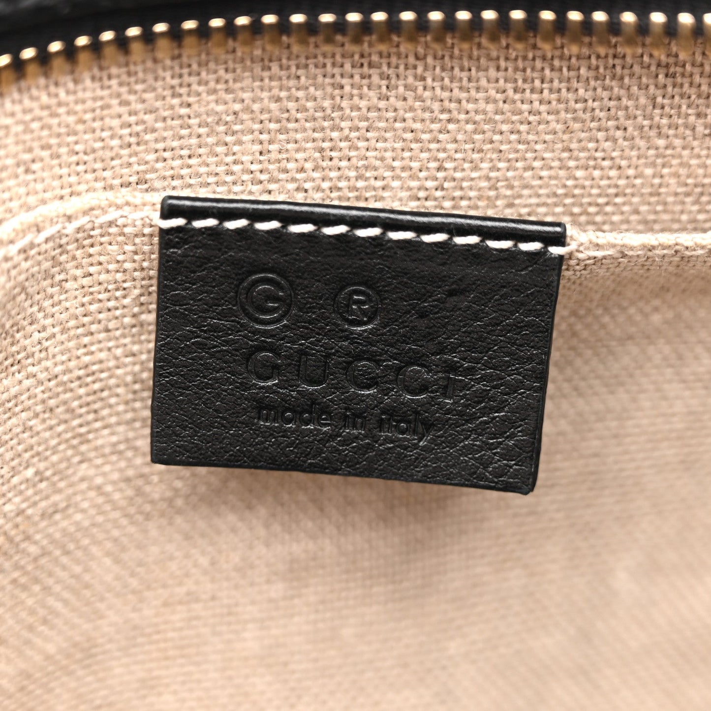 Microguccissima Mini Bree Messenger Bag Black