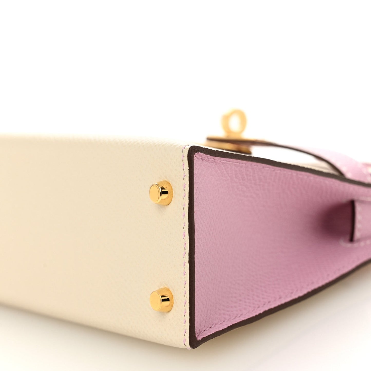 Epsom Horseshoe Mini Kelly Sellier 20 Craie Mauve Sylvestre