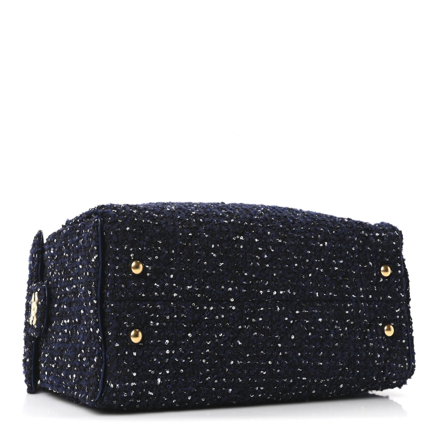 Tweed Quilted Small Chanel 25 Handbag Blue
