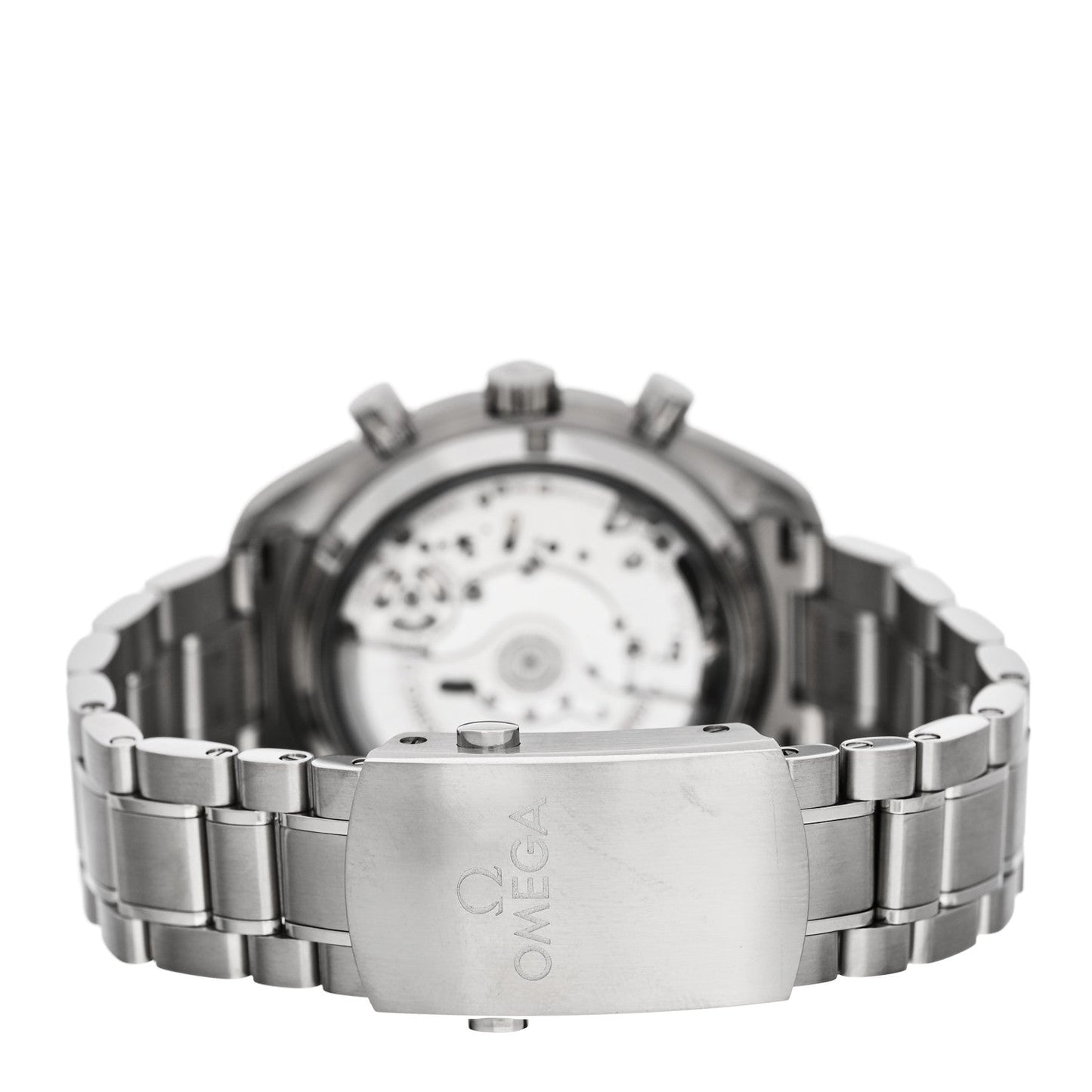 Stainless Steel 44mm Speedmaster Racing Co-Axial Master Chronometer Chronograph Automatic Watch White 329.30.44.51.04.001