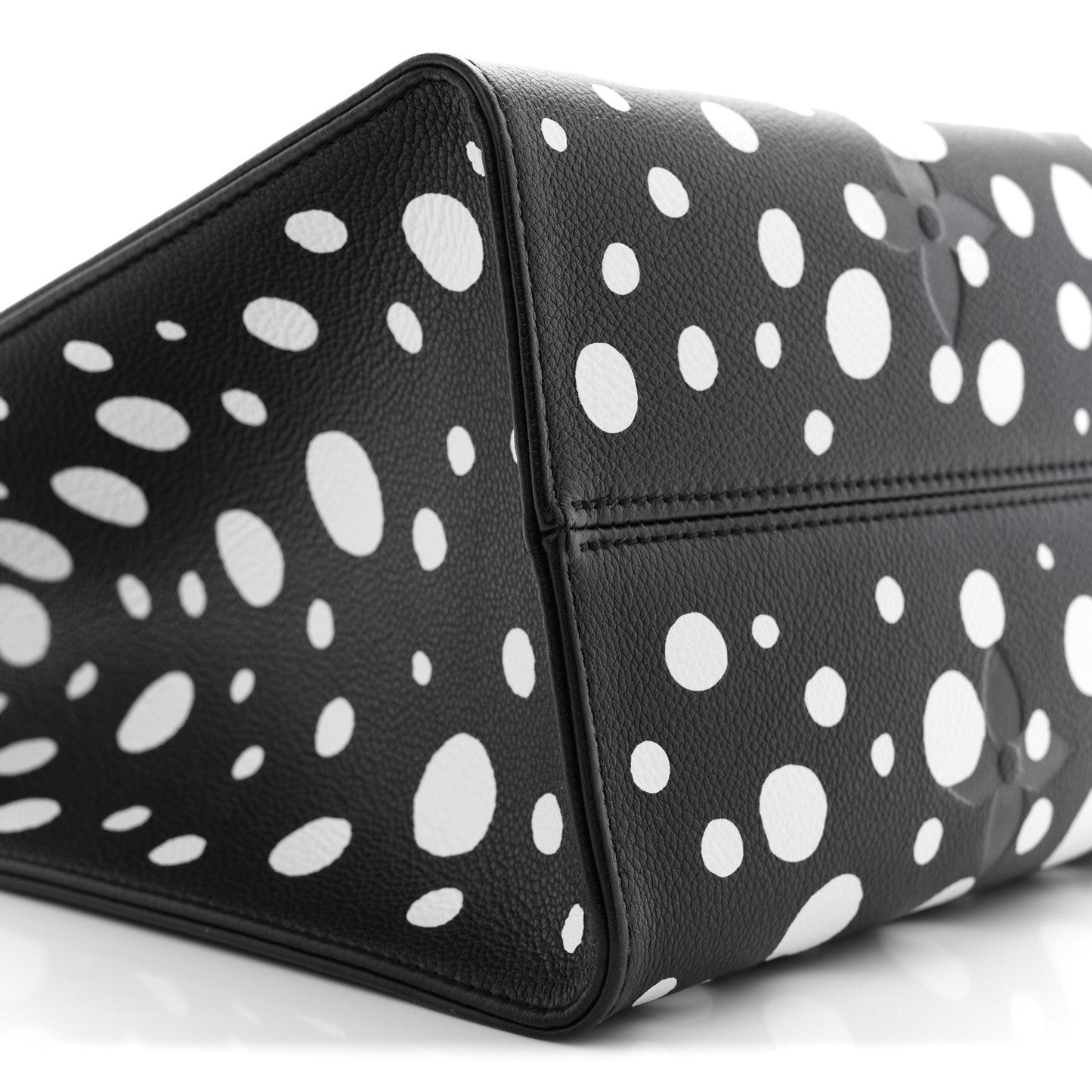 Monogram Kusama Dots Onthego MM Black White
