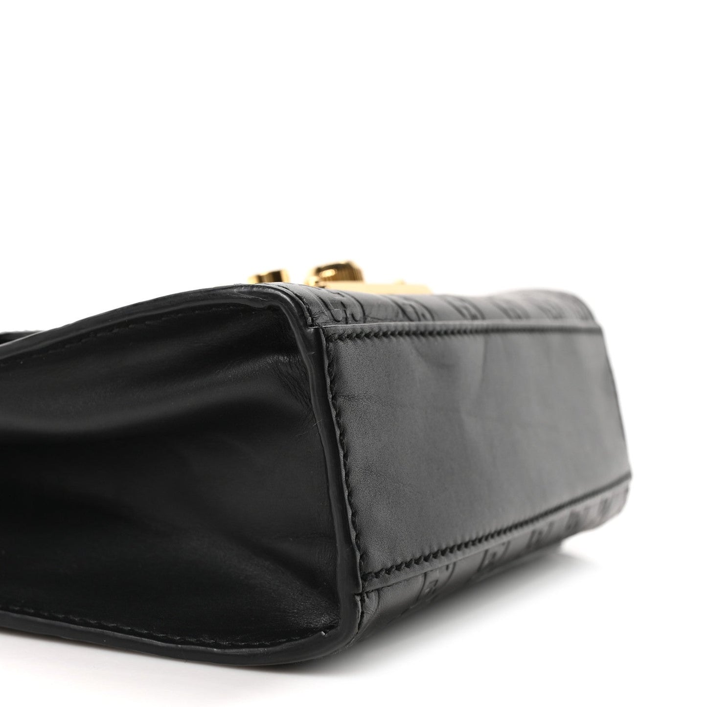 Guccissima Small Padlock Shoulder Bag Black