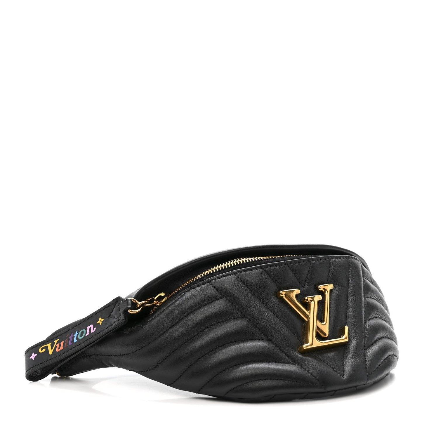Calfskin Quilted New Wave Bumbag Black