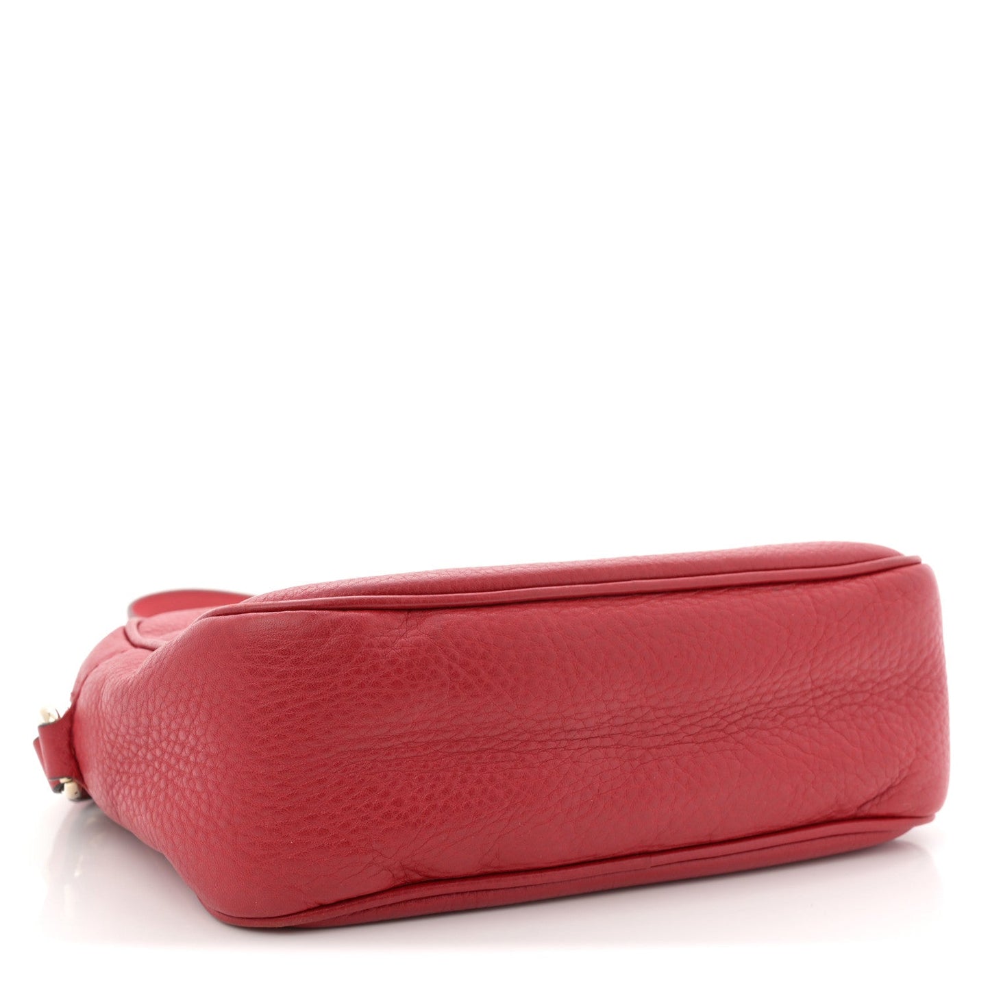 Pebbled Calfskin Small Soho Disco Bag Vibrant Red