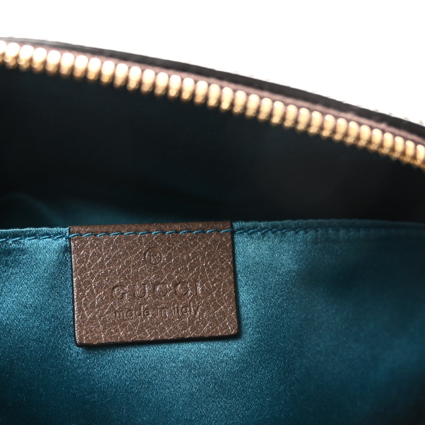 GG Supreme Monogram Textured Dollar Calfskin Web Small Ophidia Dome Shoulder Bag Beige Ebony New Acero