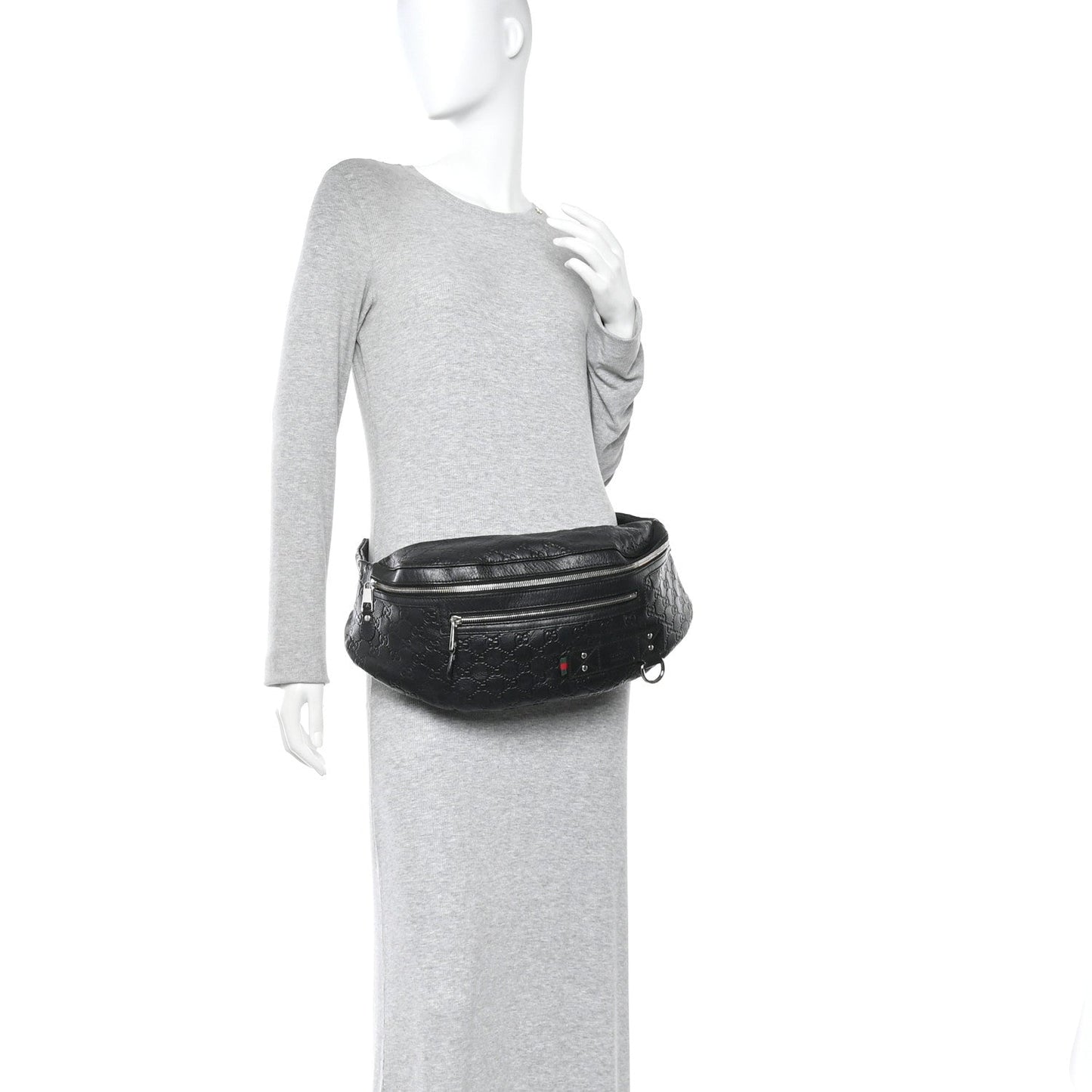 Guccissima Web Belt Bag Black