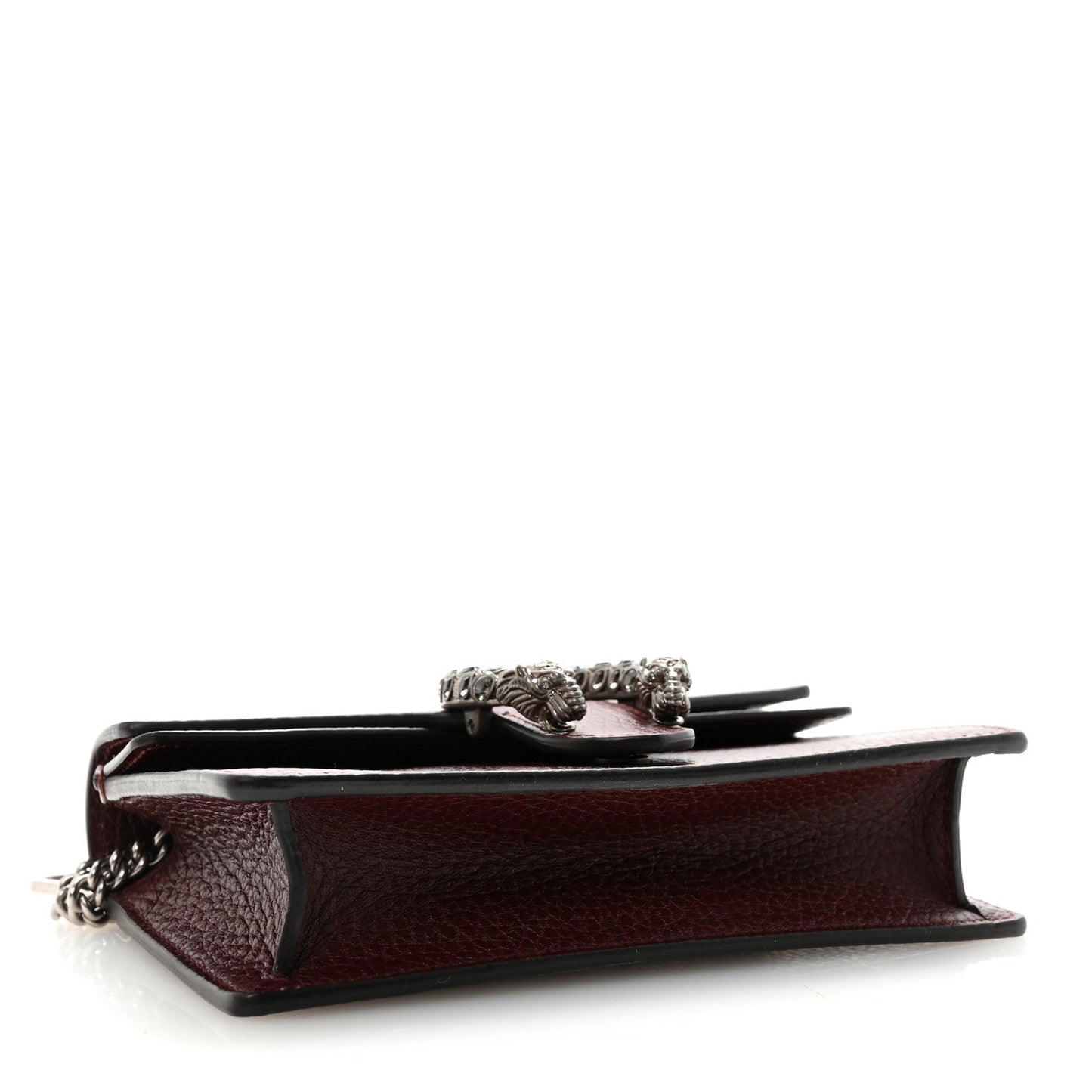 Dollar Calfskin Crystal Super Mini Dionysus Shoulder Bag Vintage Bordeaux Black Diamond