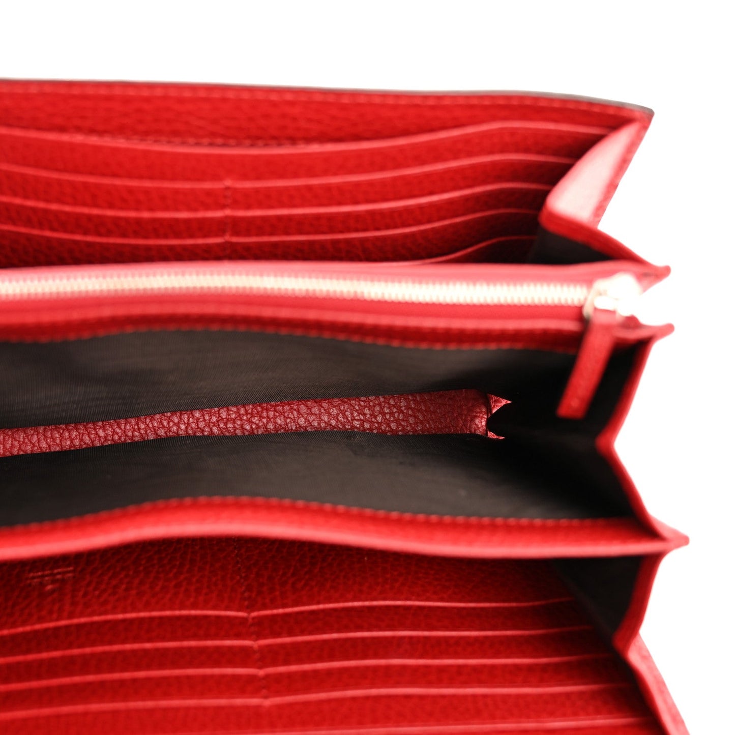 Calfskin Mini Dionysus Chain Wallet Hibiscus Red