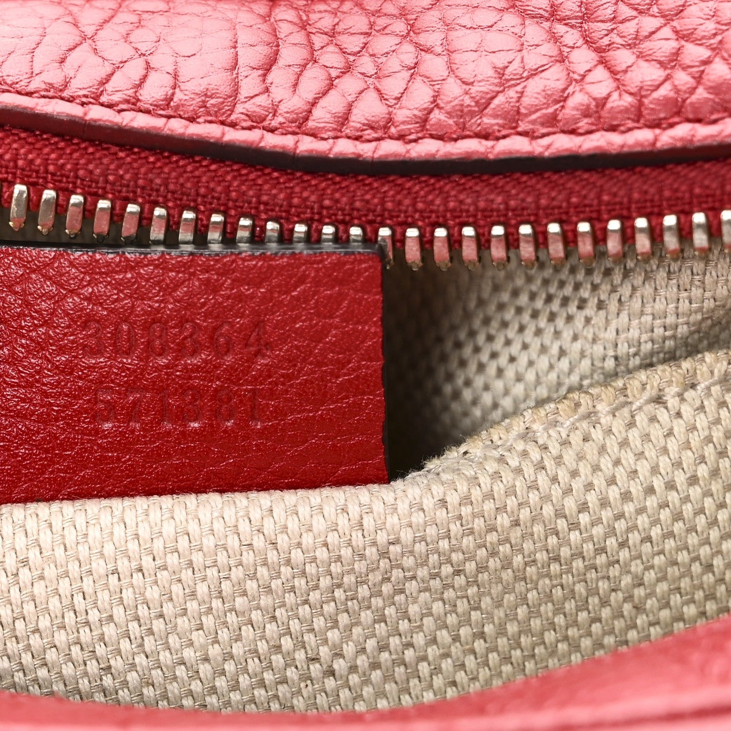 Pebbled Calfskin Small Soho Disco Bag Tabasco Red