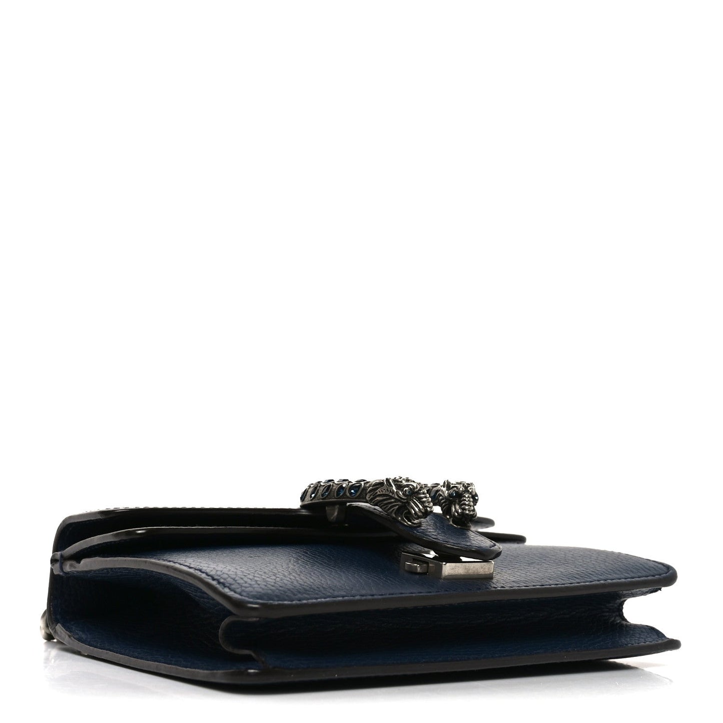 Dollar Calfskin Crystal Mini Dionysus Shoulder Bag Blue Agata Montana Sapphire