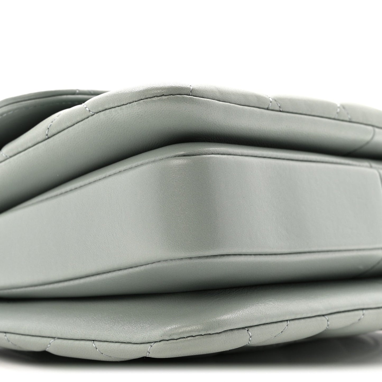 Lambskin Quilted Small Trendy CC Flap Dual Handle Bag Grey
