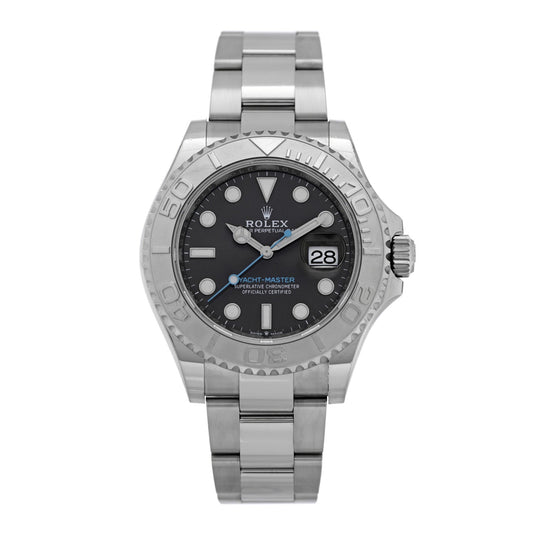 Stainless Steel Platinum 40mm Oyster Perpetual Date Yacht-Master Watch Slate 126622