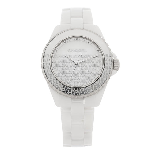 Stainless Steel Ceramic 33mm J12 Wanted de Chanel Limited Edition Automatic Watch White