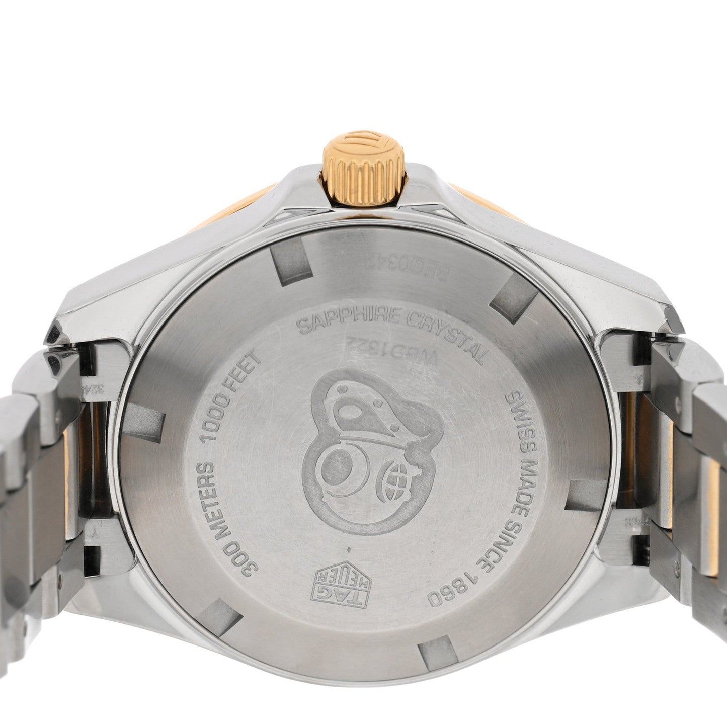 Stainless Steel 18K Yellow Gold Mother of Pearl 32mm Aquaracer Quartz Watch WBD1322