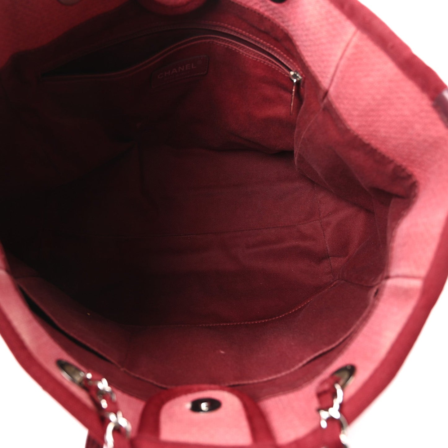 Canvas Small Deauville Tote Red