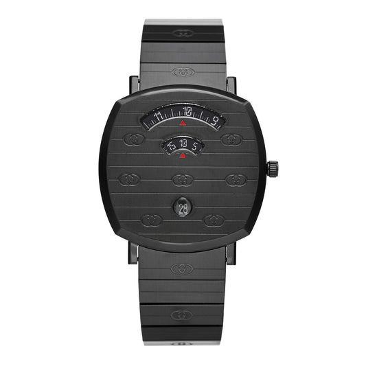 PVD Stainless Steel 38mm Grip Quartz Watch Black