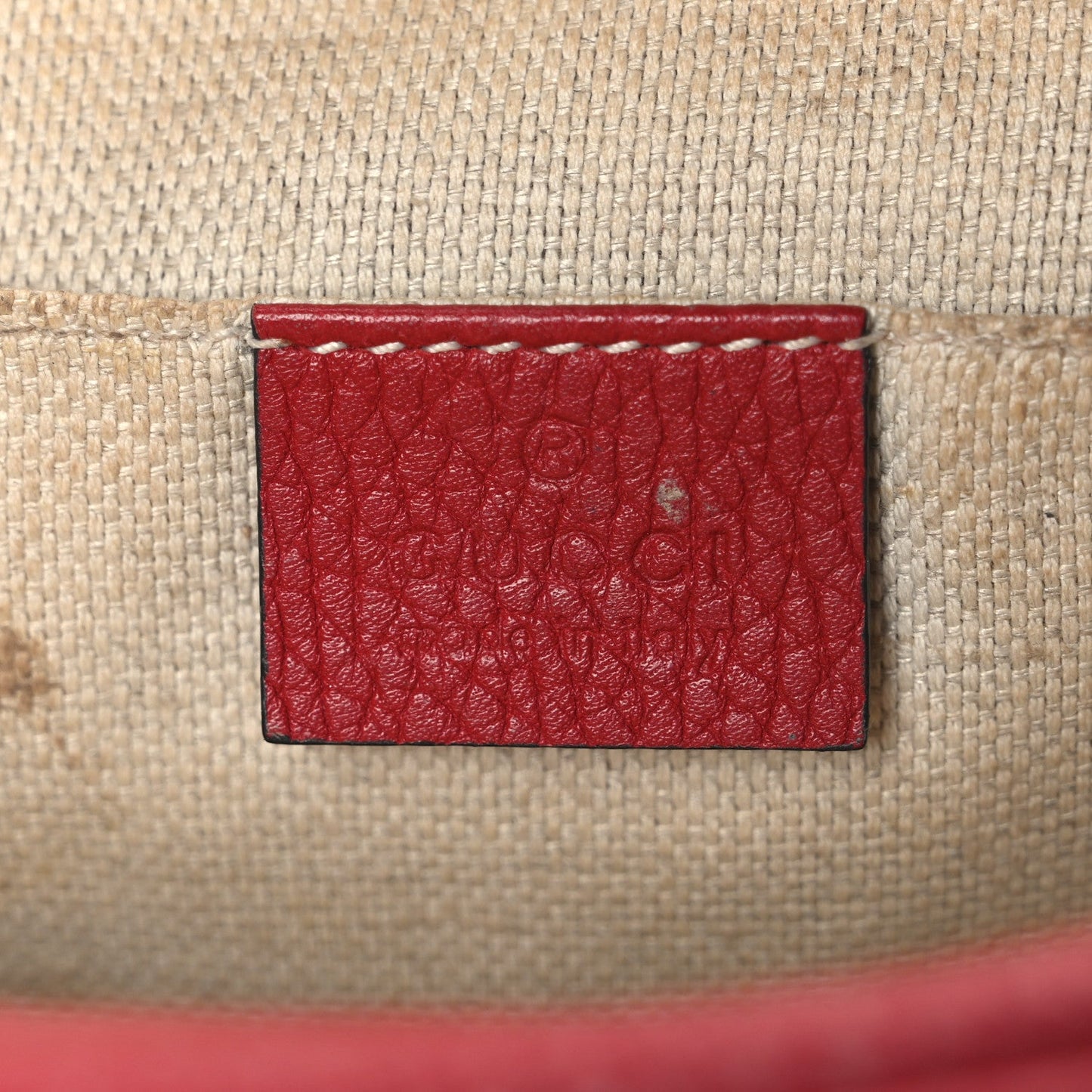 Pebbled Calfskin Small Soho Disco Bag Vibrant Red