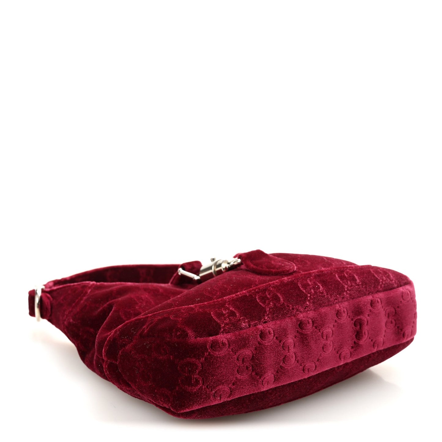 New Velvet Ashmir GG Monogram Small Jackie 1961 Hobo Red