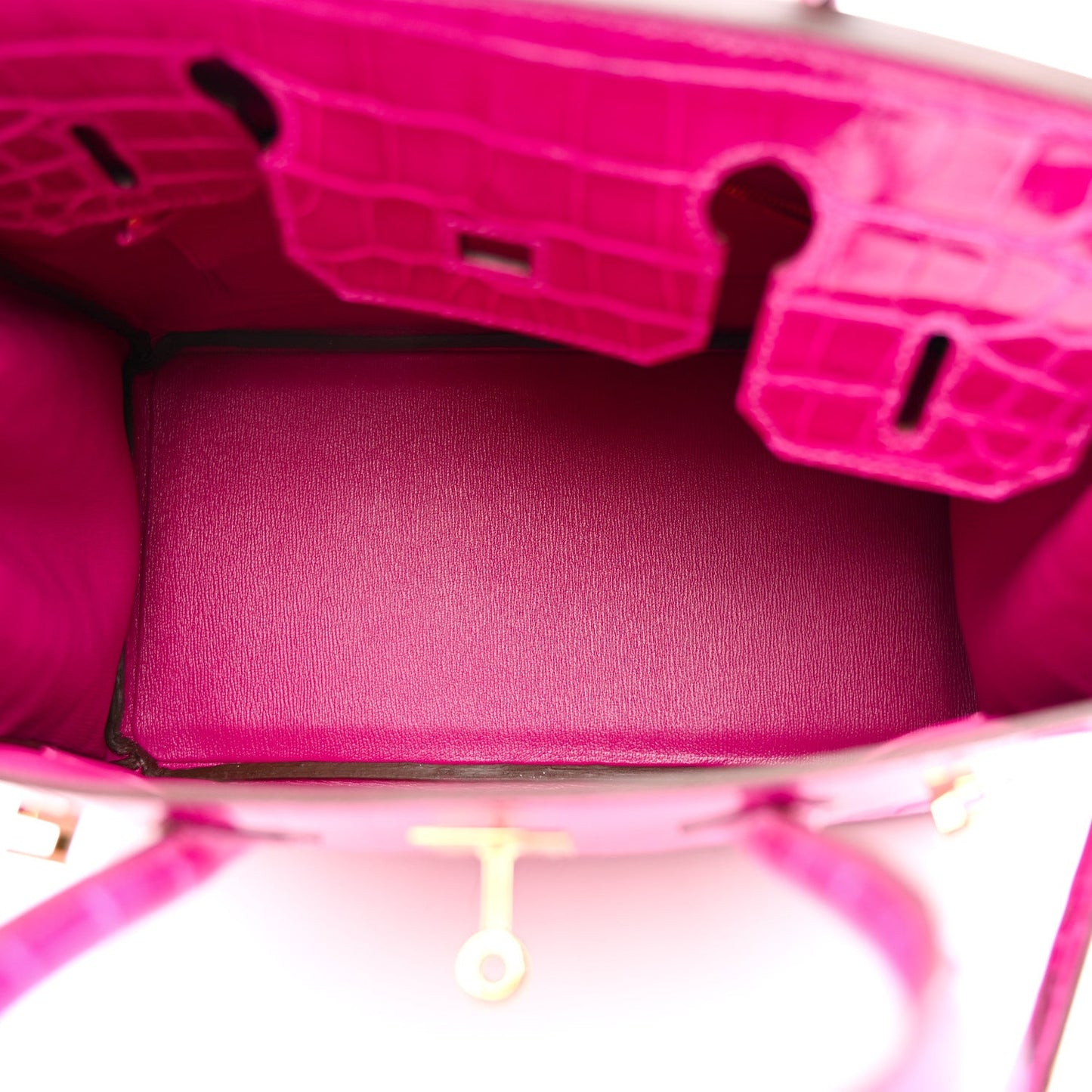 Shiny Niloticus Crocodile Birkin 30 Rose Scheherazade