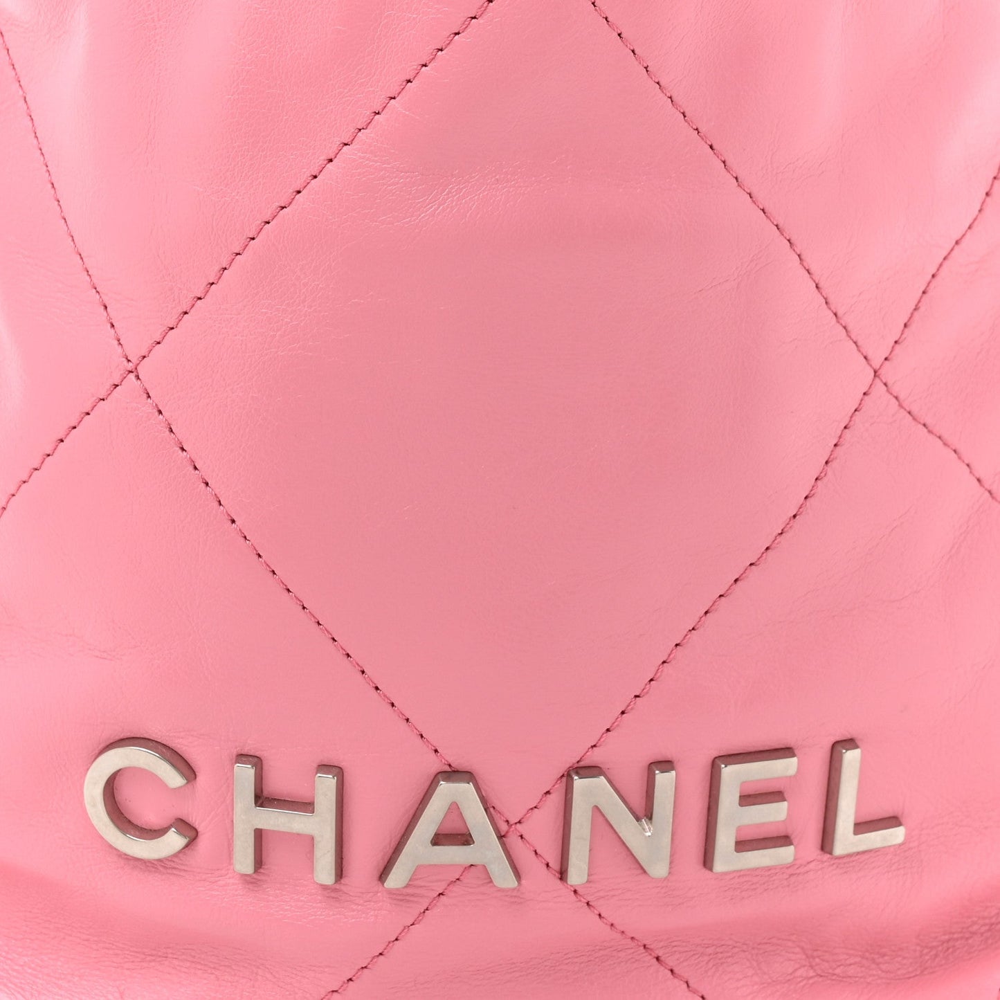 Shiny Calfskin Quilted Mini Chanel 22 Pink