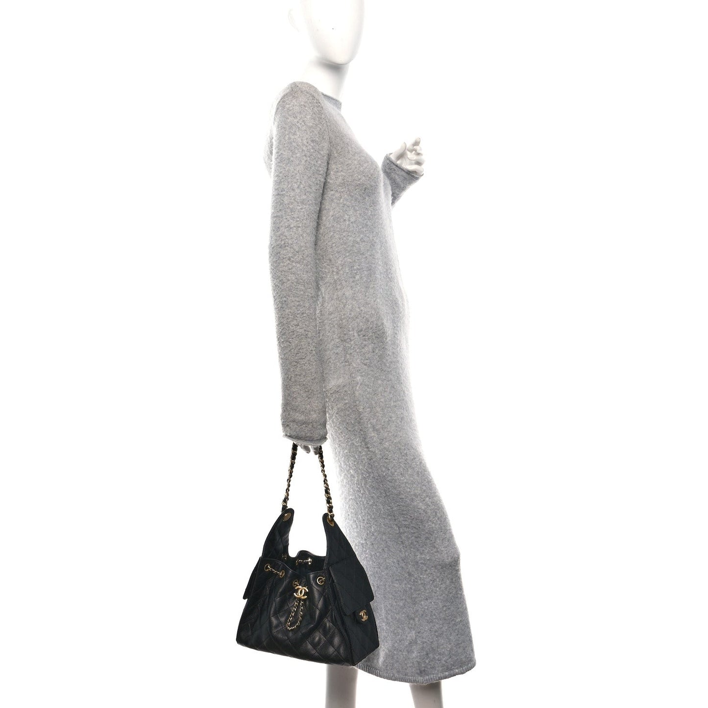 Caviar Quilted Small Chanel 25 Handbag Black