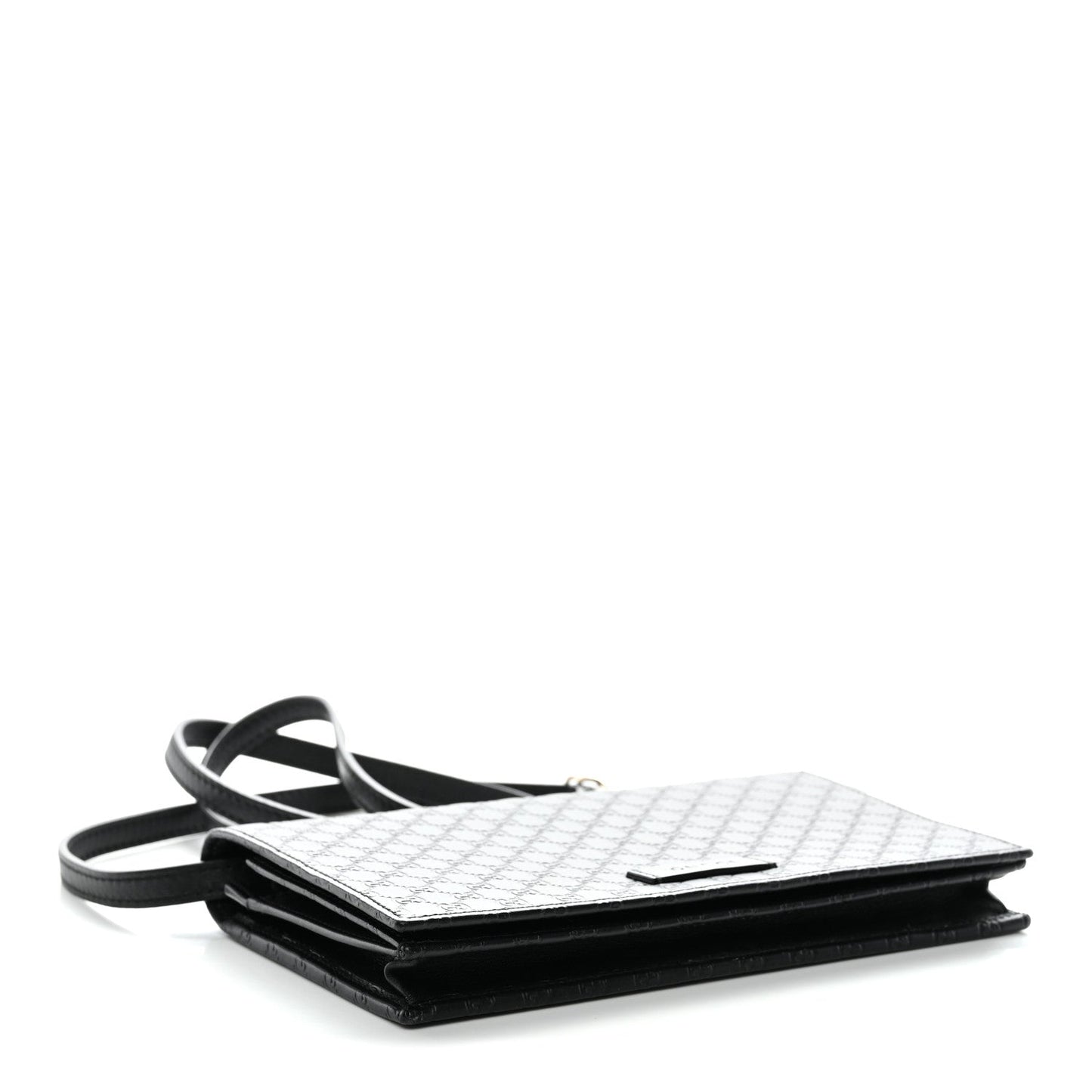 Soft Microguccissima Crossbody Wallet Black