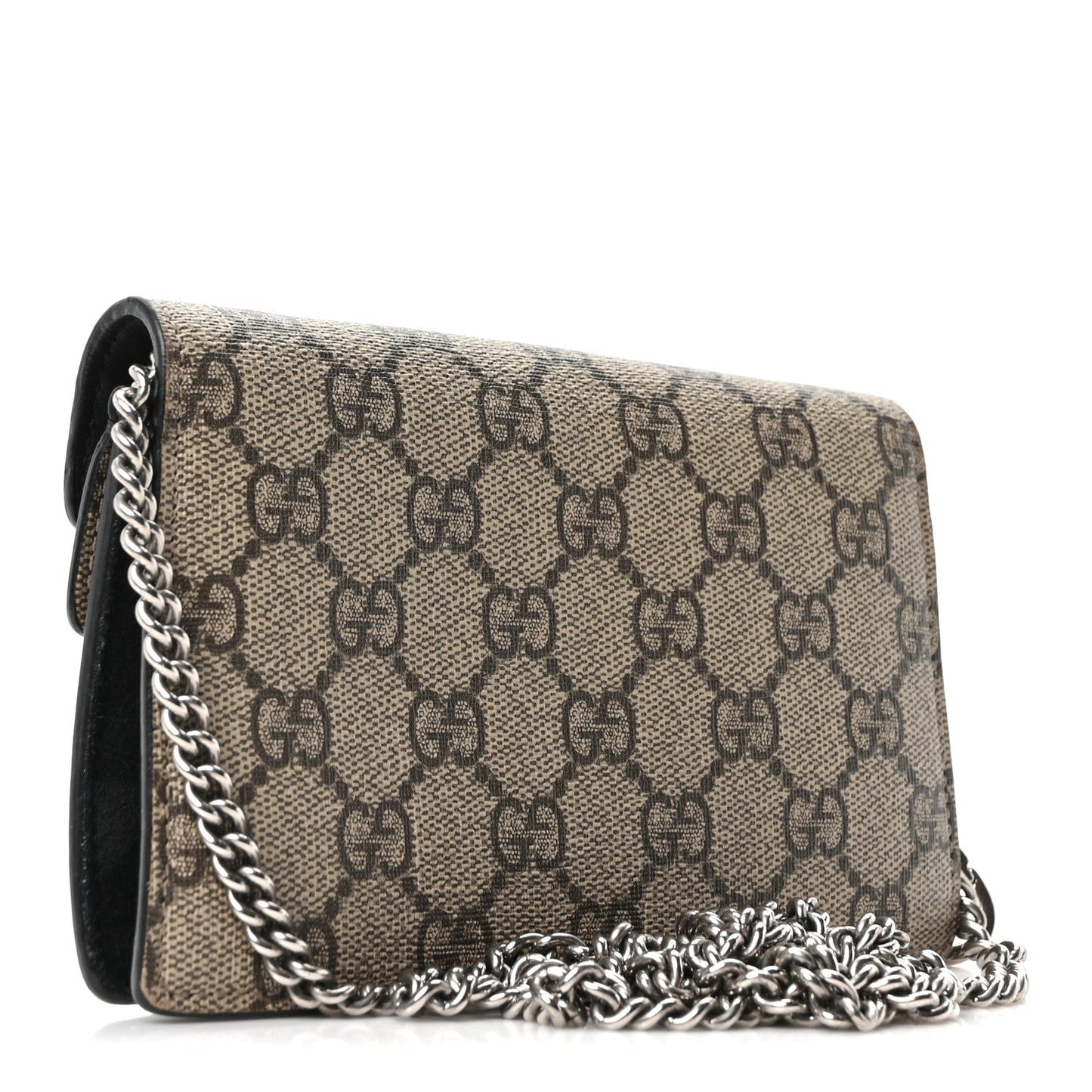GG Supreme Monogram Super Mini Dionysus Shoulder Bag Black