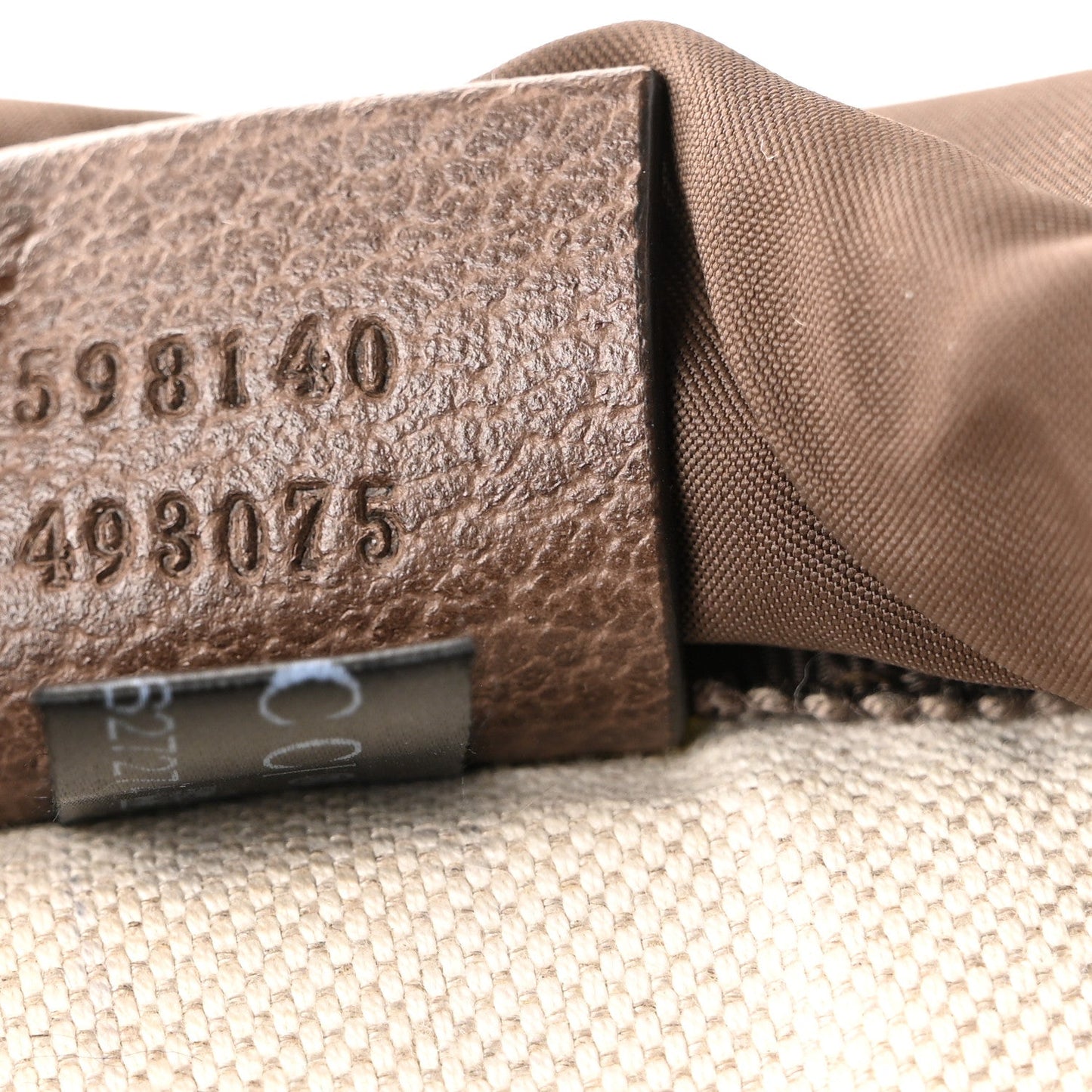 GG Supreme Monogram Medium Ophidia Double Buckle Backpack Brown