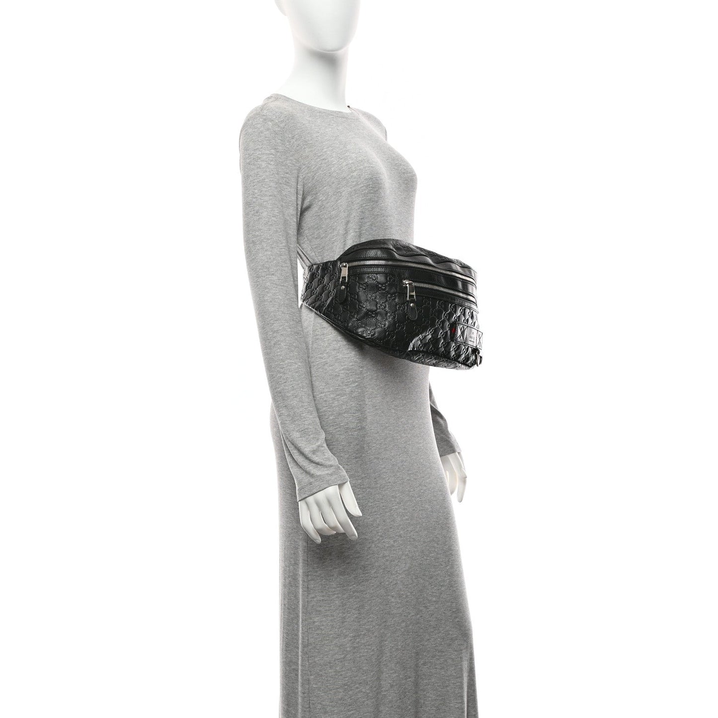 Guccissima Web Belt Bag Black