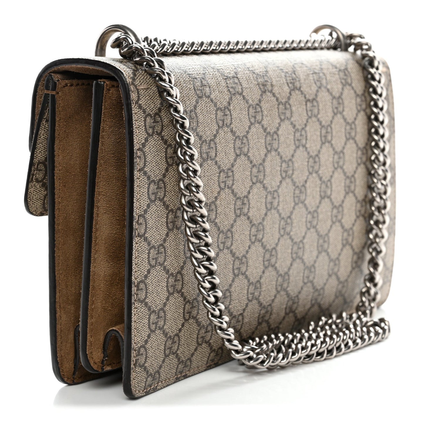 GG Supreme Monogram Small Dionysus Shoulder Bag Taupe
