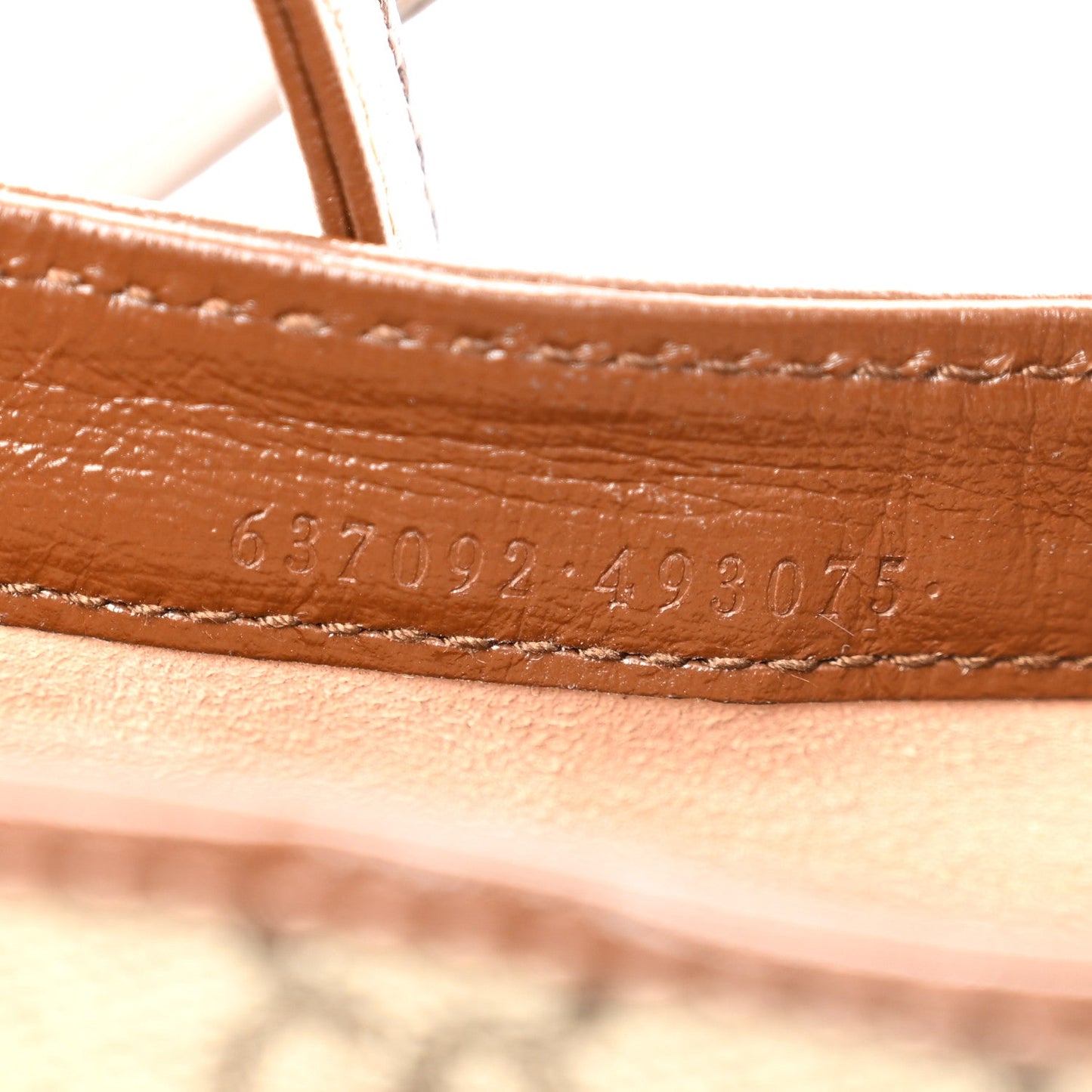 GG Supreme Monogram Azalea Calfskin Web Mini Jackie 1961 Hobo Beige Ebony Brown Sugar
