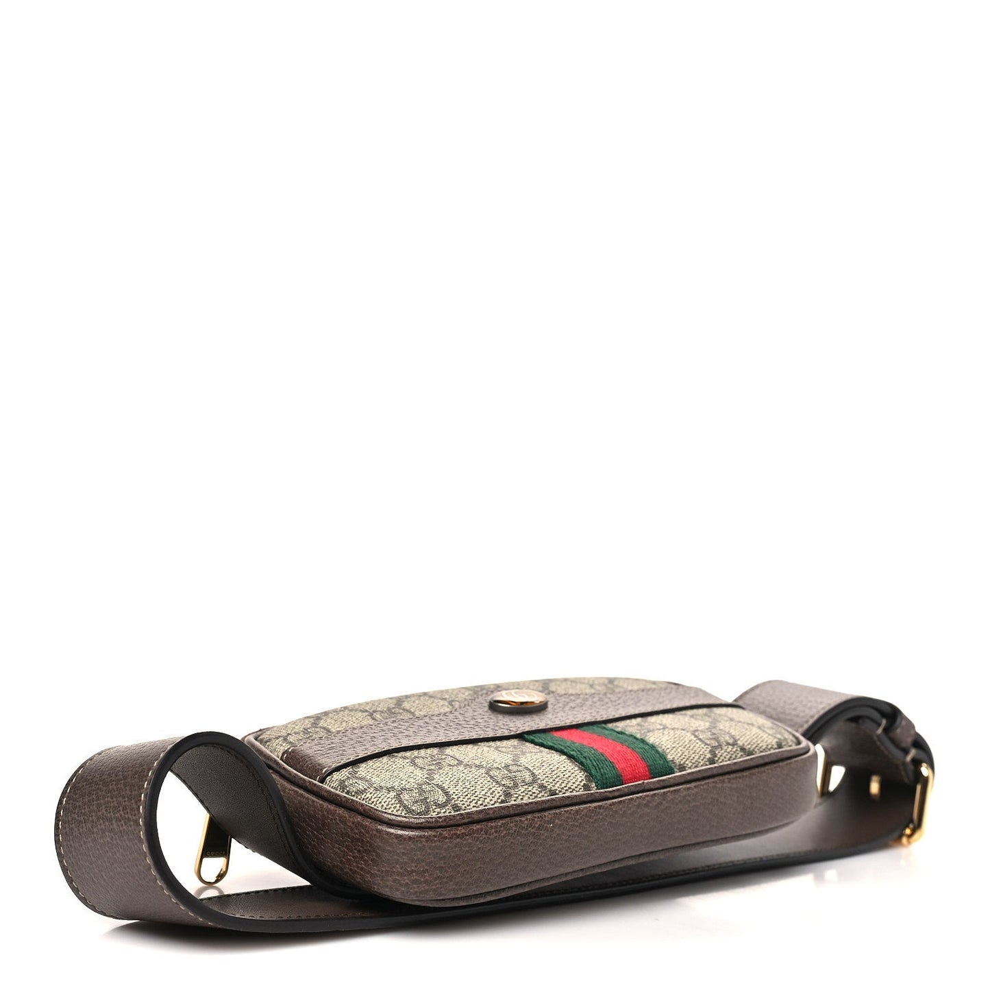 GG Supreme Monogram Ophidia Belted iPhone Case 75 30 Brown