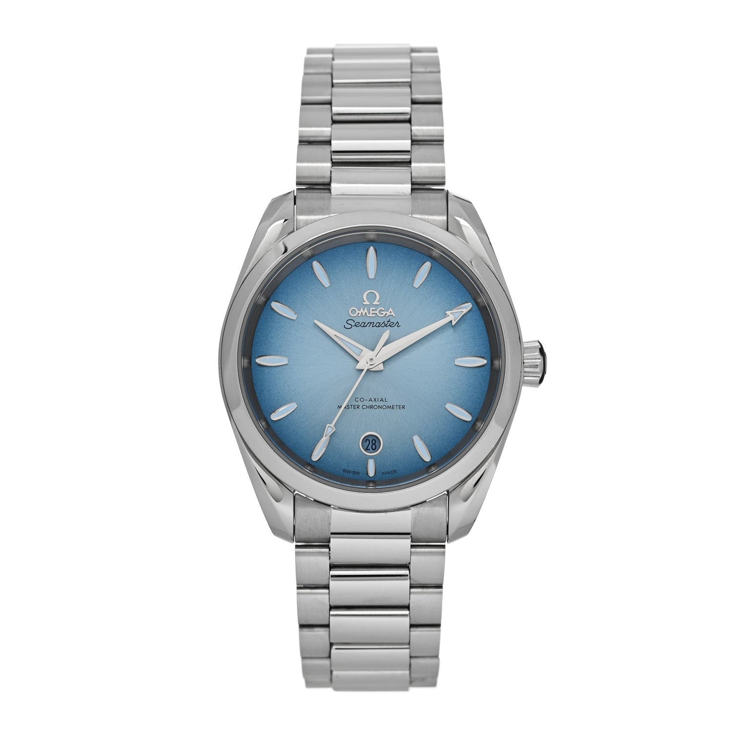 Stainless Steel 38mm Seamaster Aqua Terra 150M Co-Axial Automatic Watch Summer Blue 220.10.38.20.03.004