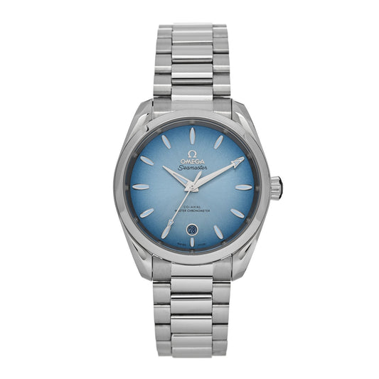 Stainless Steel 38mm Seamaster Aqua Terra 150M Co-Axial Automatic Watch Summer Blue 220.10.38.20.03.004