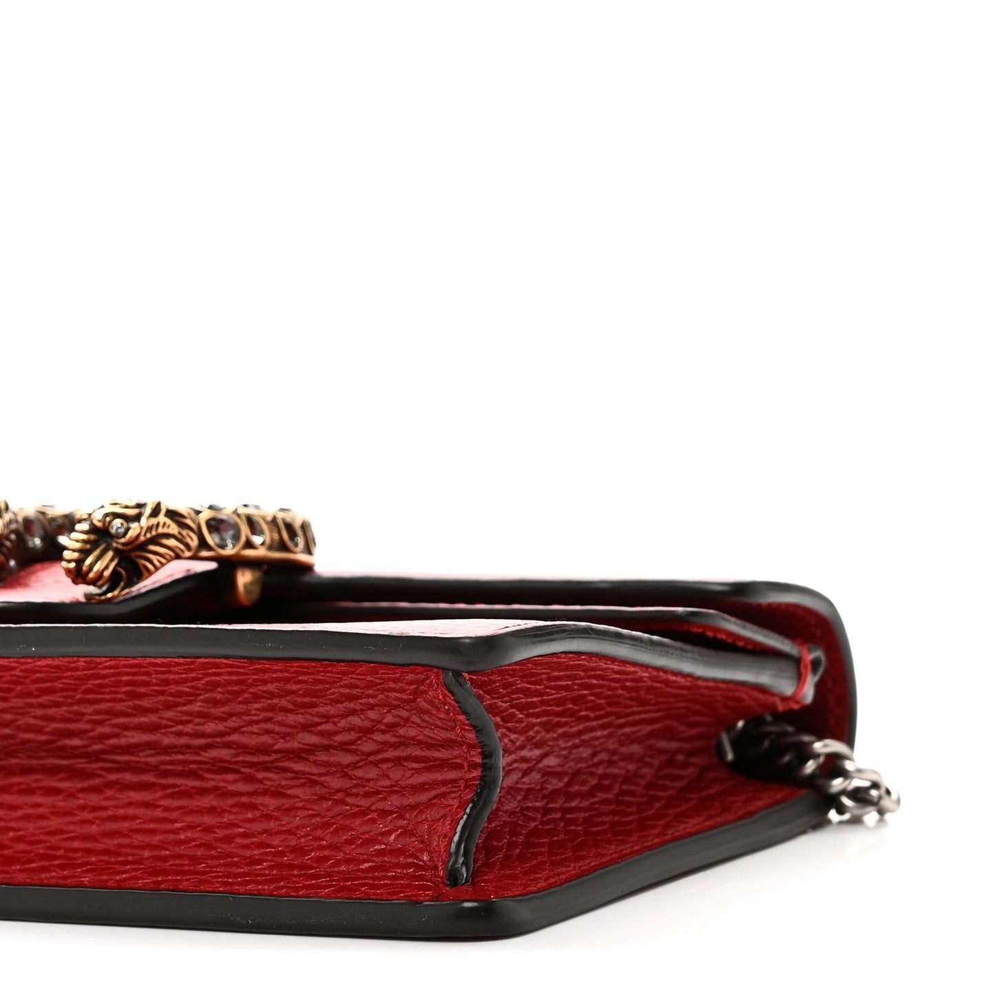 Dollar Calfskin Swarovski Crystal Small Dionysus Shoulder Bag Hibiscus Red