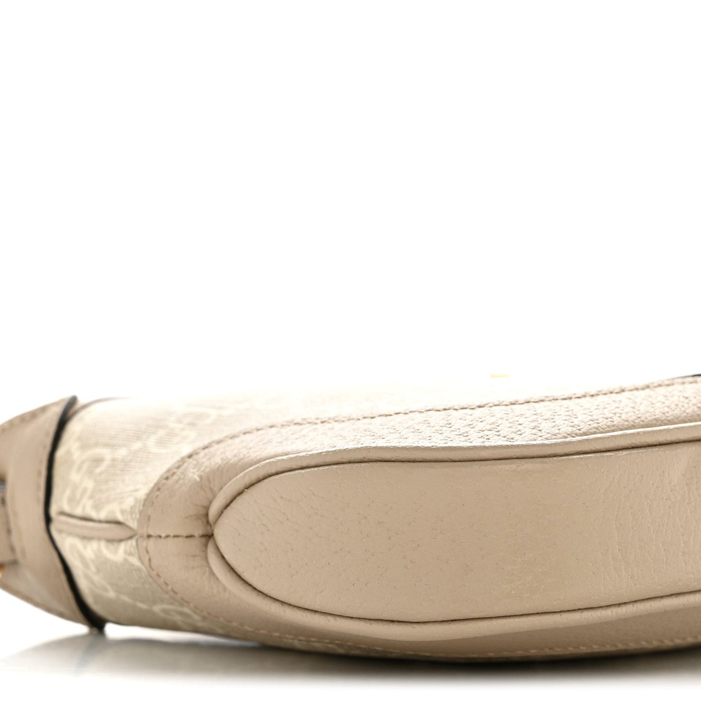 GG Supreme Monogram Textured Dollar Calfskin Mini Jackie 1961 Hobo Beige Mystic White Oatmeal