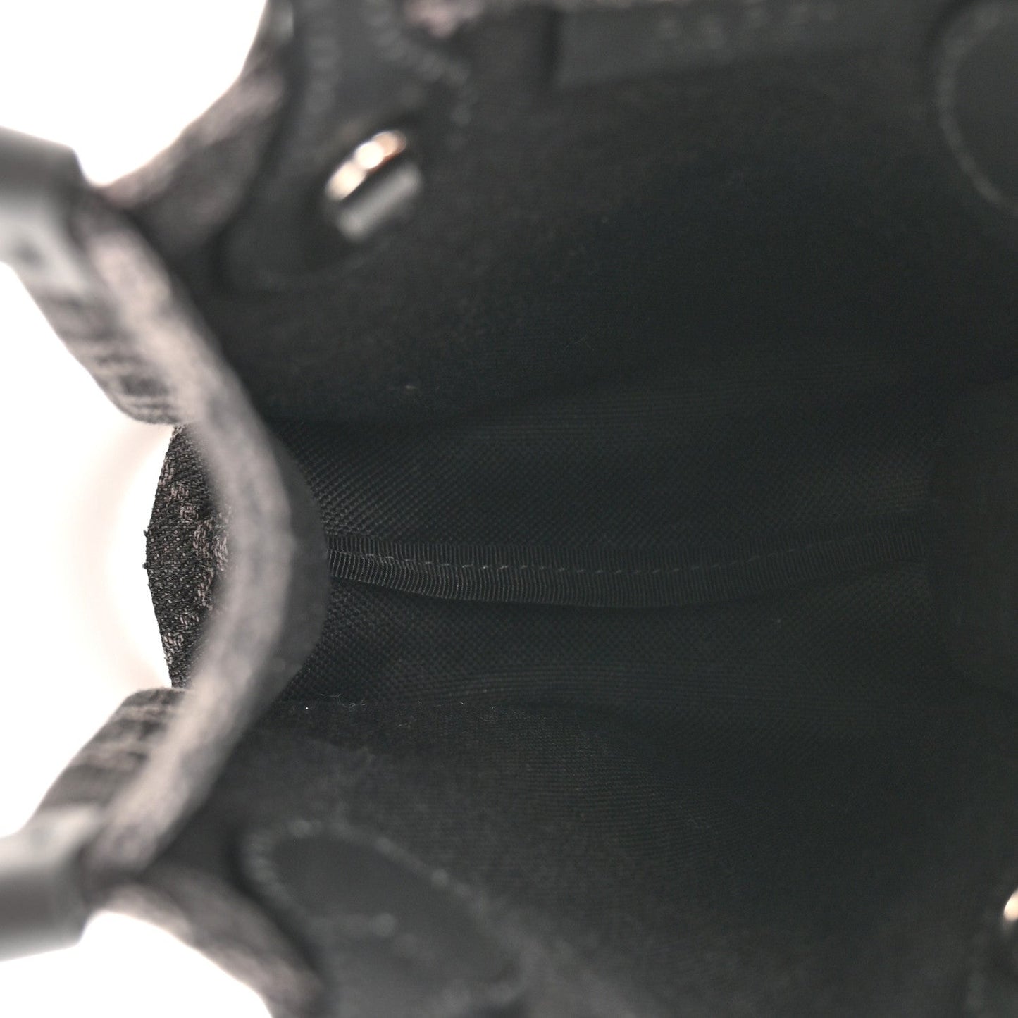 Denim GG Monogram Dollar Calfskin Mini Ophidia Tote Black Grey