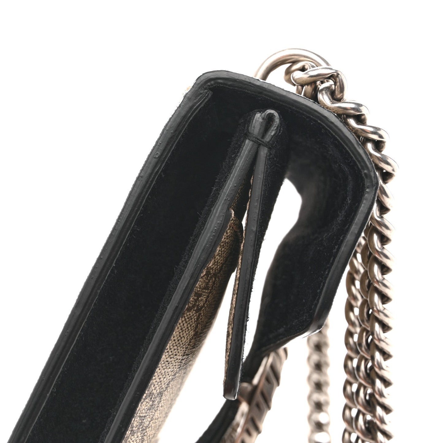GG Supreme Monogram Mini Dionysus Shoulder Bag Black