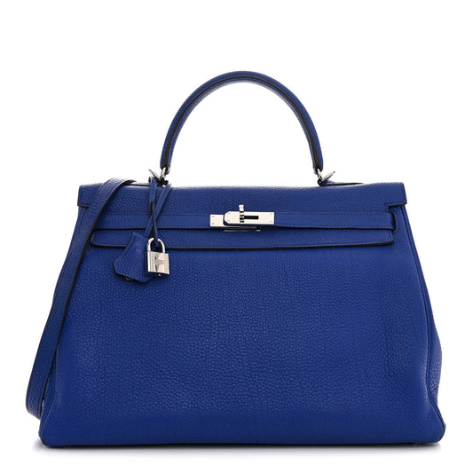 Togo Kelly Retourne 35 Bleu Electrique