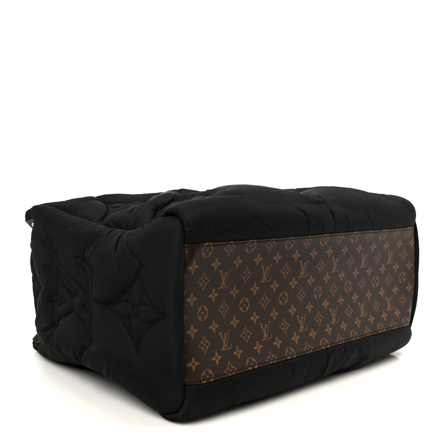 Econyl Monogram Pillow Giant Onthego MM  Black