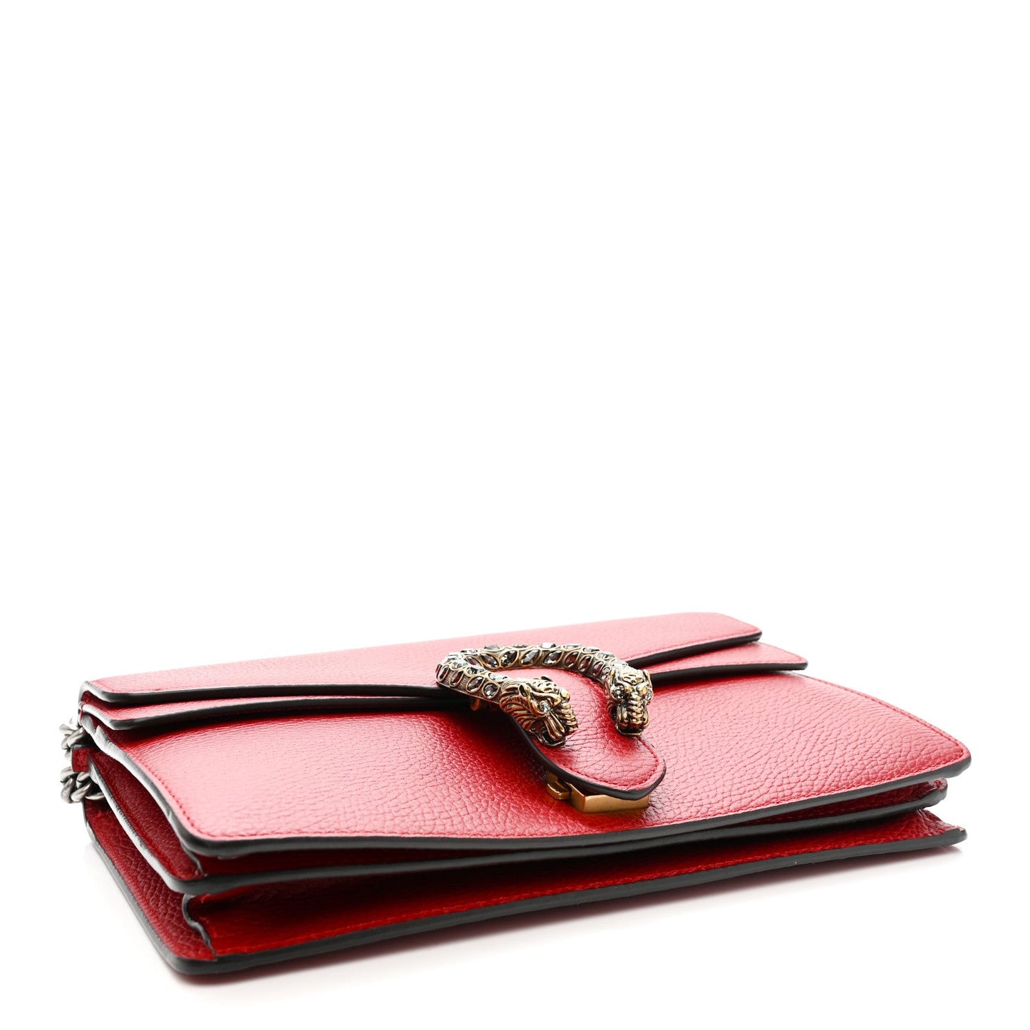 Dollar Calfskin Swarovski Crystal Small Dionysus Shoulder Bag Hibiscus Red