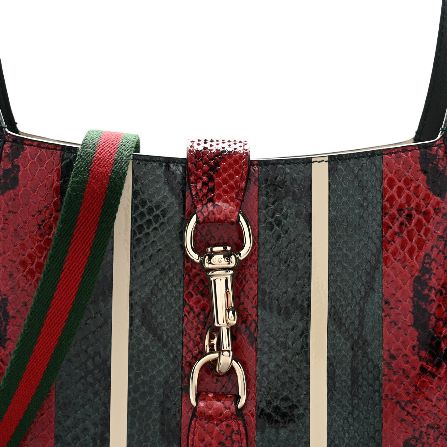 Snakeskin Web Small Jackie 1961 Hobo Green