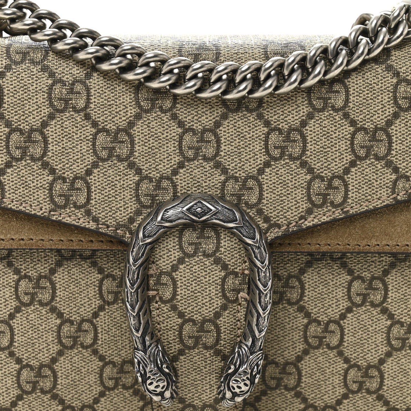 GG Supreme Monogram Mini Dionysus Shoulder Bag Taupe